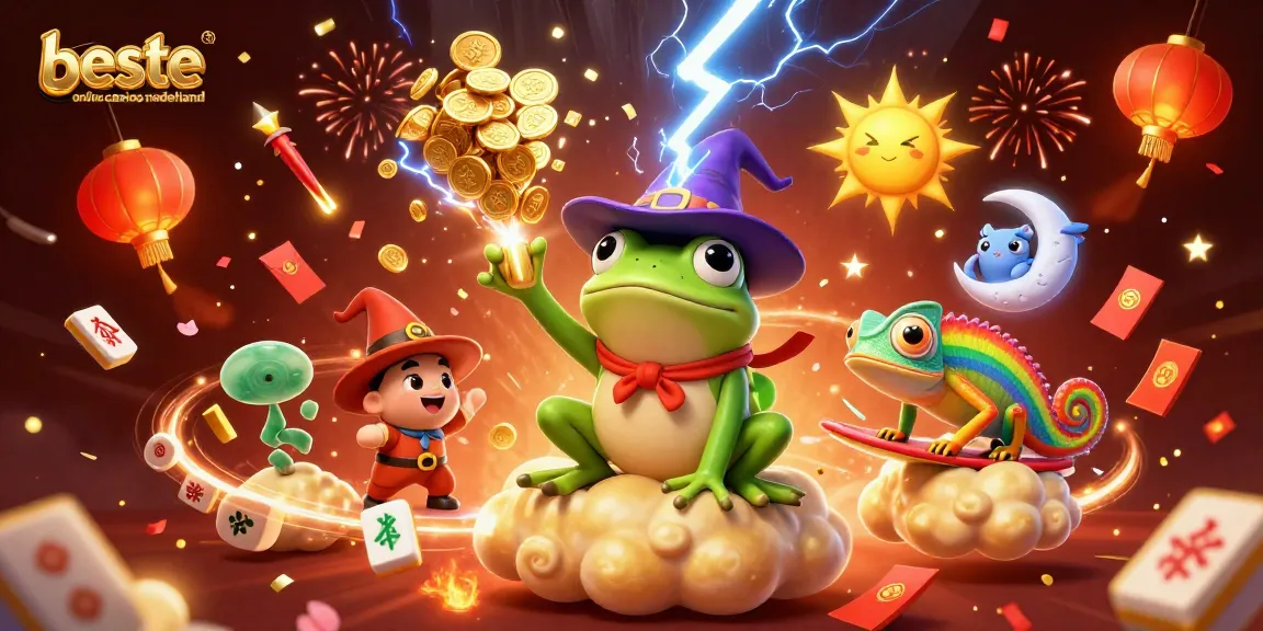 Experience the magic of the beste online casinos nederland with vibrant characters celebrating wins.