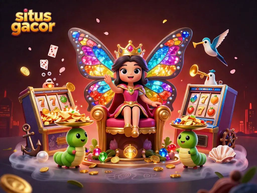 Join the action at situs gacor with a vibrant 3D scene of gaming excitement and fortune.