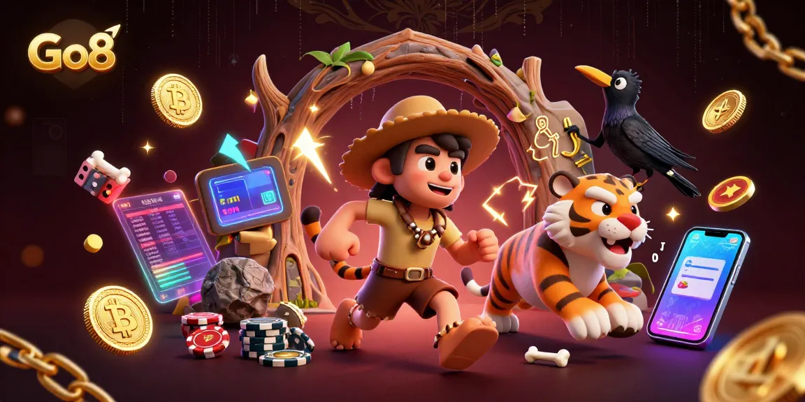 Go8 offers a captivating prehistoric casino experience with iconic characters and crypto elements.
