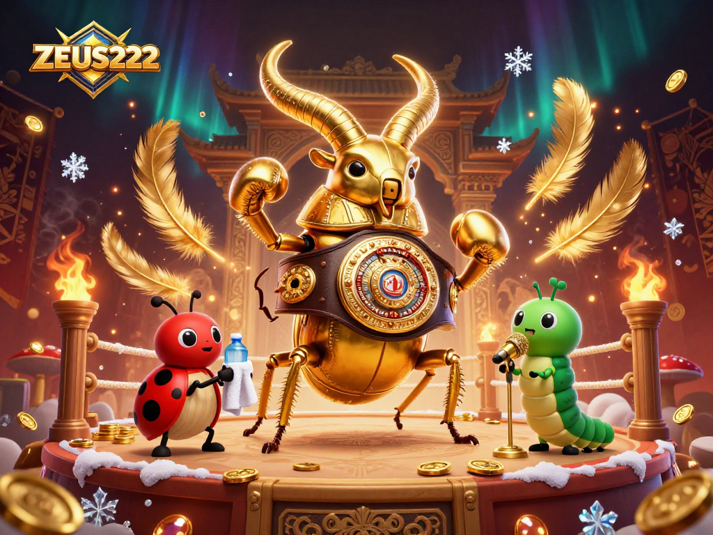 ZEUS222 brings excitement with vibrant slot gameplay features in this dynamic illustration art.