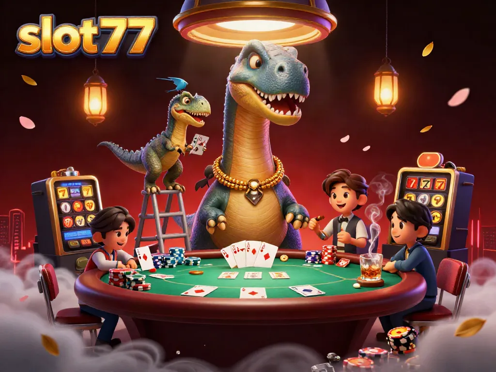 Rasakan keseruan bermain slot777 dengan karakter lucu dalam salah satu adegan kasino yang menarik.