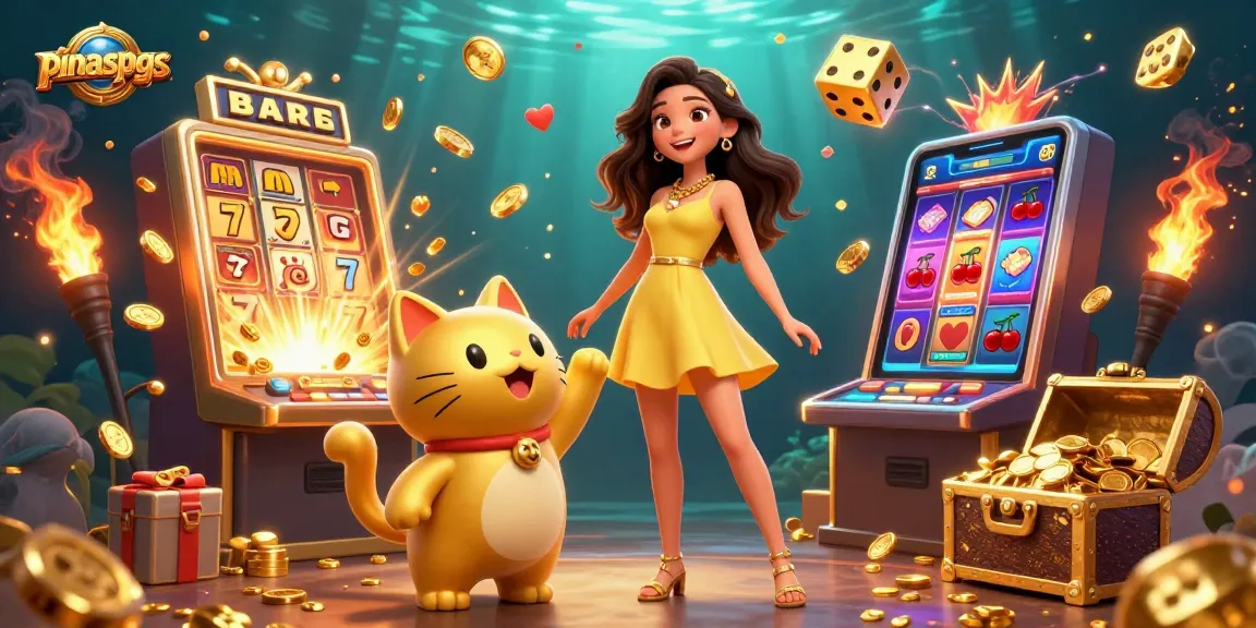 Engage in exciting slot gameplay at pinaspgs with cheerful characters and dynamic casino elements.