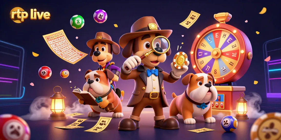 Engage with rtp live action as a detective bloodhound uncovers gaming treasures among vibrant casino elements.