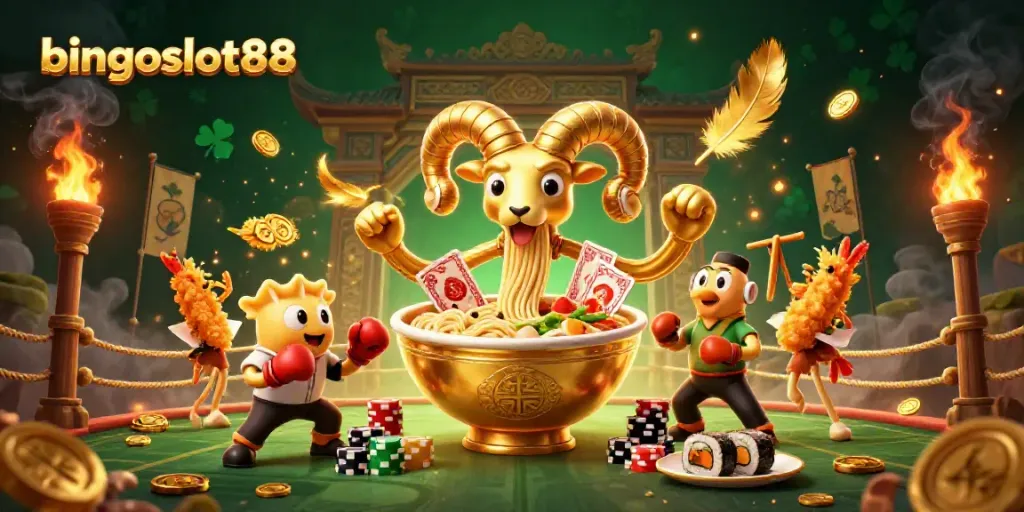 Permainan menarik bingoslot88 dengan karakter unik dan elemen judi yang berwarna-warni