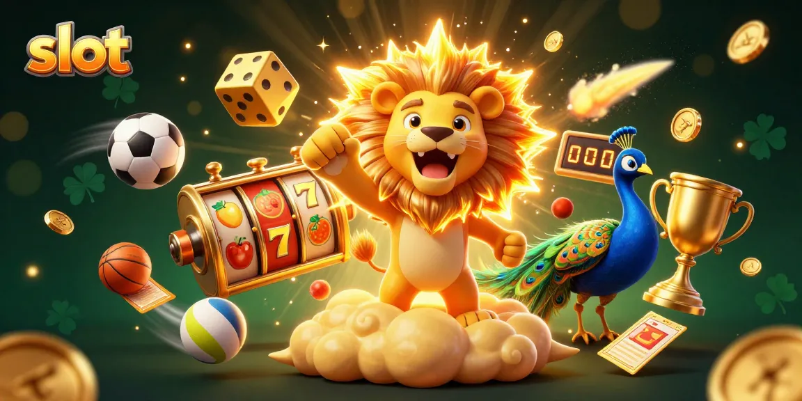 Engage with thrilling slot games featuring vibrant reels and a roaring sun lion as symbols fly