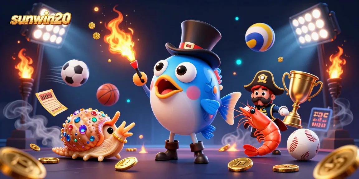 Engage with sunwin20 while exploring a vibrant 3D pirate-themed casino scene rich in action and detail.