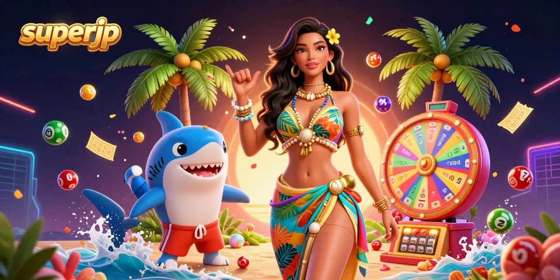 Engage with superjp in a vibrant casino atmosphere featuring lottery excitement and the thrill of winning.