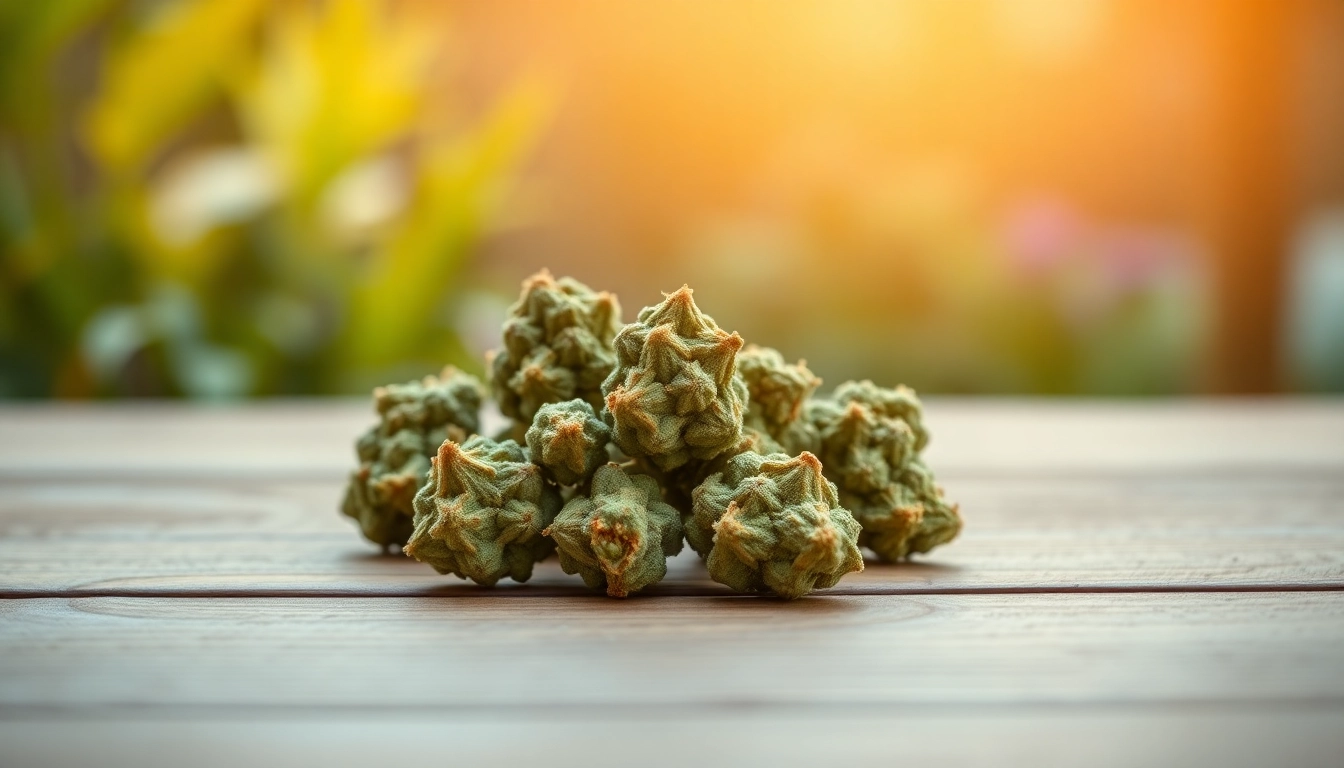 Enhance mental wellness with vivid Mental Wellness CBD buds showcased in a tranquil setting.